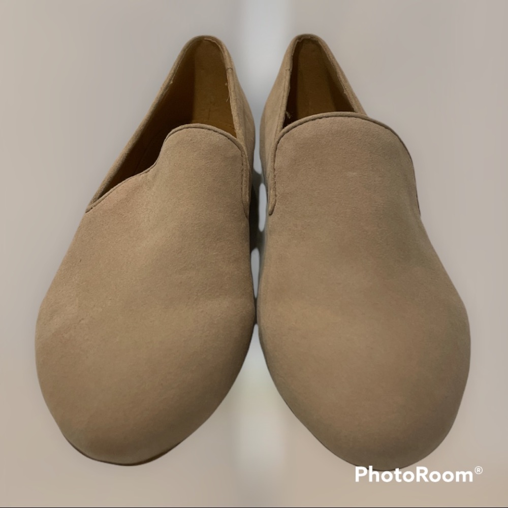 New suede tan jcrew flats